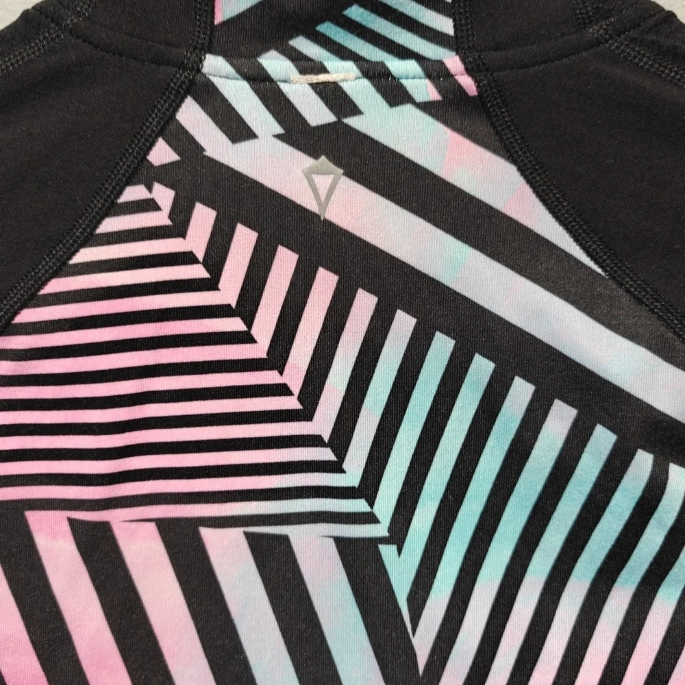 Discontinued Ivivva Lululemon Reversible Scuba Jacket Black  Geometric Size 14